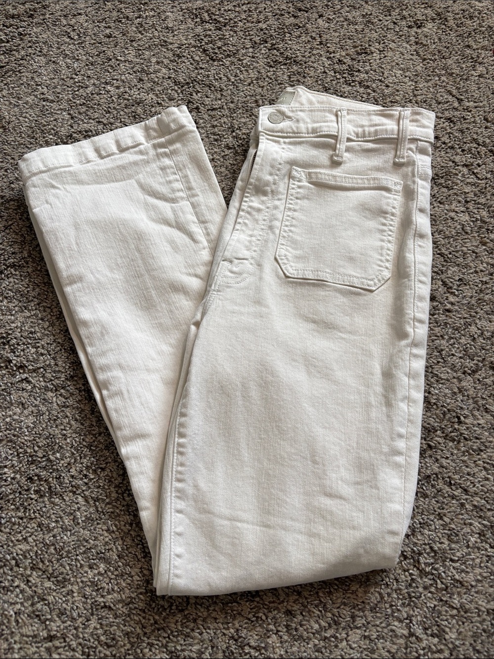 MOTHER The Hustler Patch Pocket Flood Jeans size 30